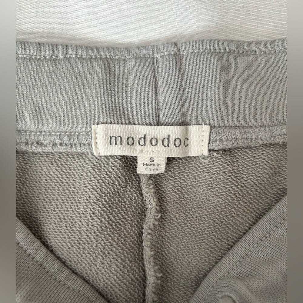 MODODOC Women’s Sweatpants Size S Grey Wide Leg Baggy Relaxed Fit Casual - Picture 9 of 12